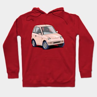 REVAi G-Wiz small electric car in pink Hoodie